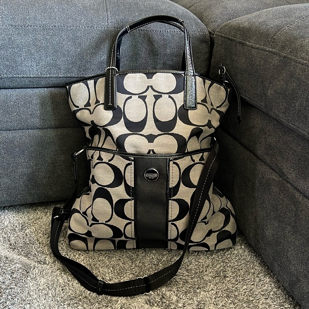 Signature monogram Coach bag